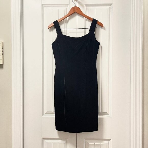Scott McClintock Sleeveless Velvet Dress Black – 10P - Picture 1 of 12
